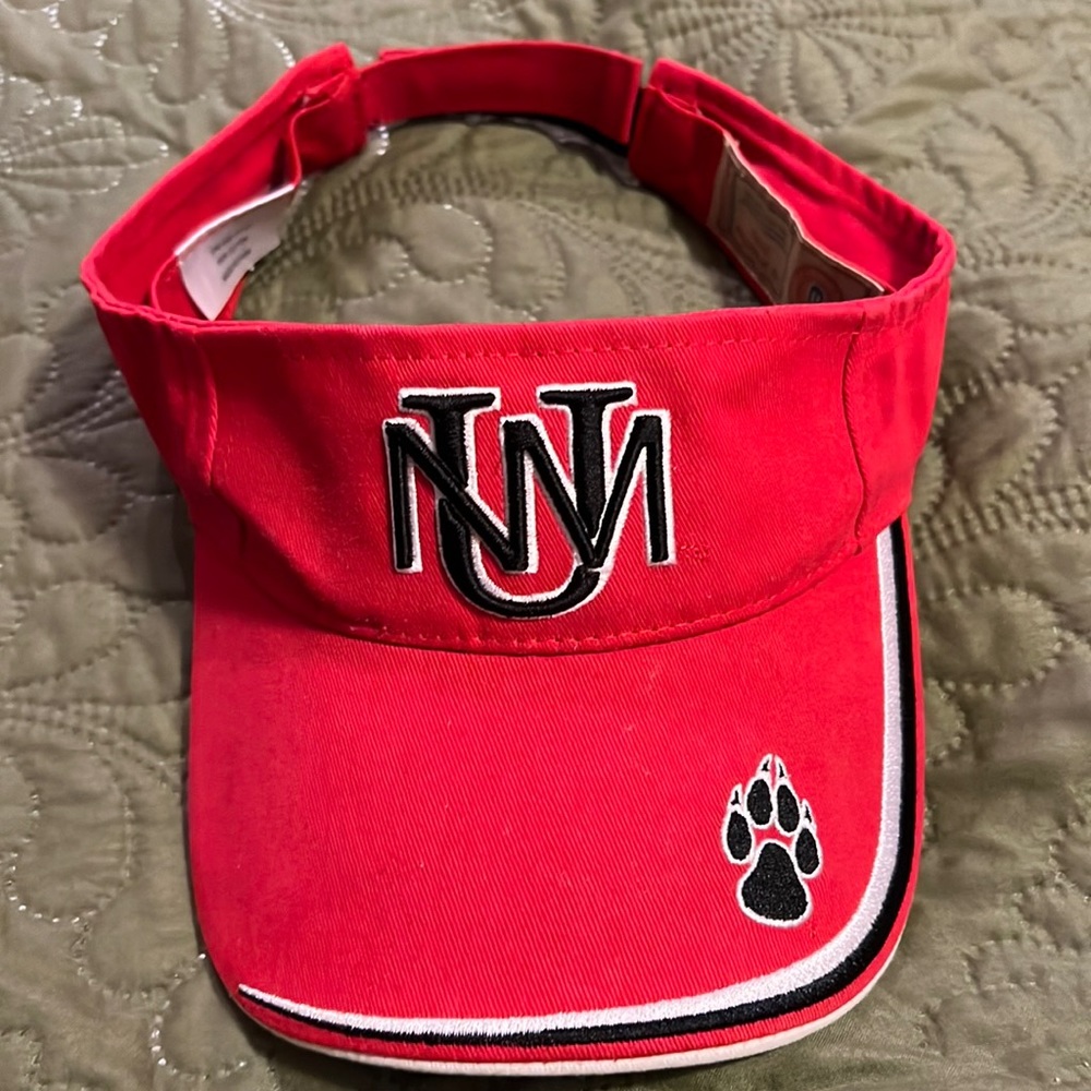 UNM Lobos Red Visor Sports Visor Cap Hat New Mexico Lobos